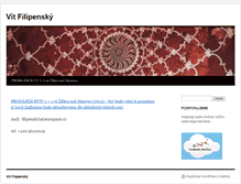 Tablet Screenshot of filipensky.eu